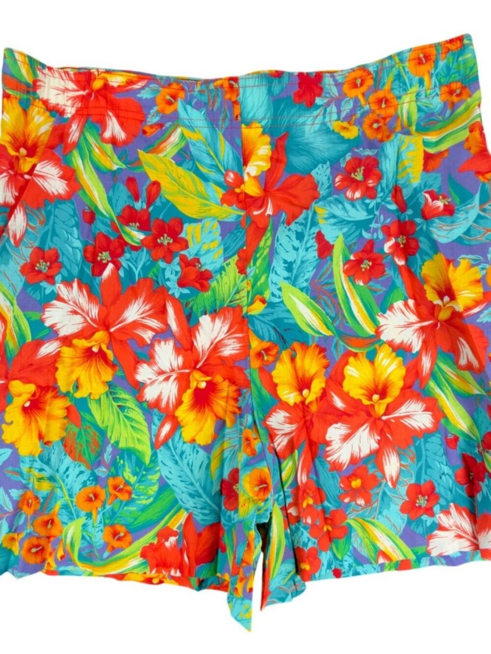 That's Me! Floral Shorts Womens 9/10 Multicolor Cotton High Waisted VTG 80s 90s